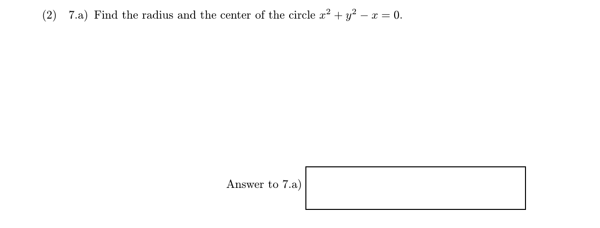 Problem 7.a