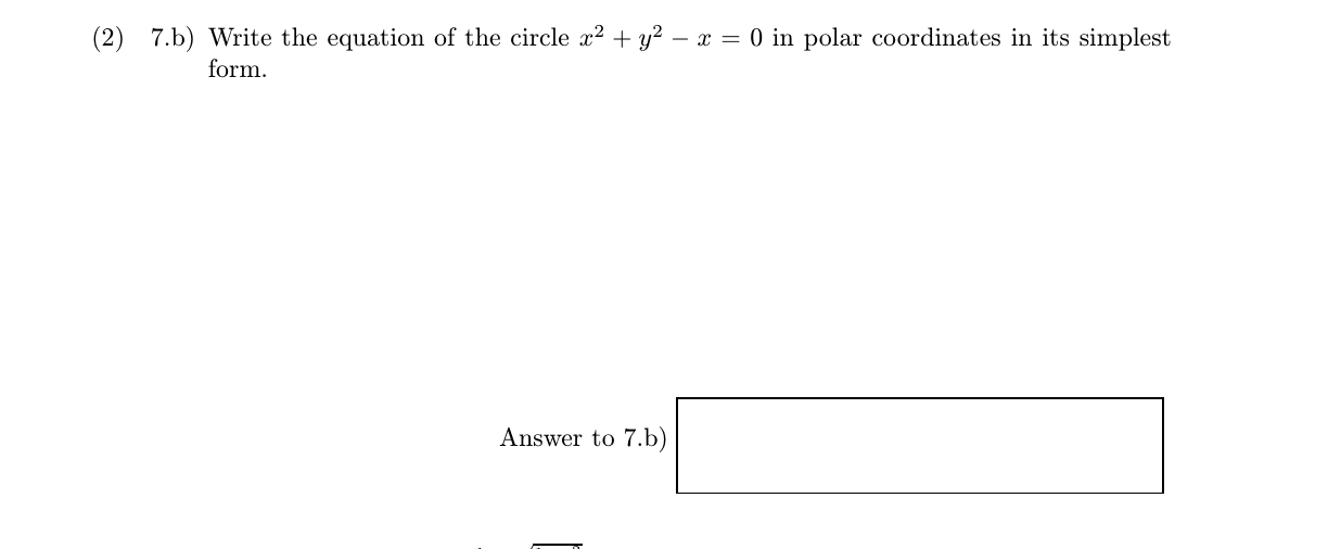 Problem 7.b